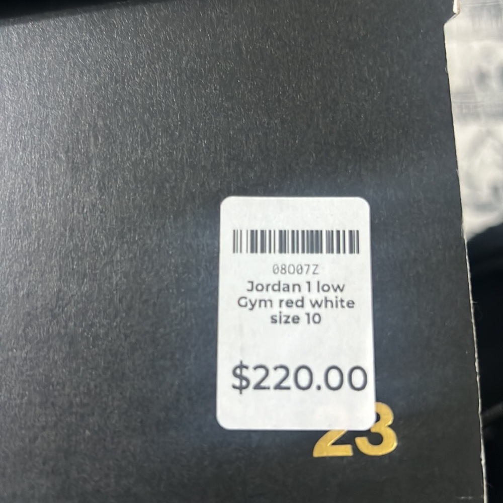 Jordan 1 low gym red white size 10 - Picture 6 of 6